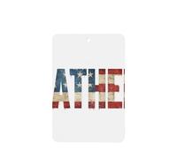 Rustic Word Father American Flag Pattern Car Air Fresheners 4 Pcs Hanging Scented Cards Fragrance Scented Cards For Car Aromatherapy Tablets