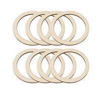Rustic Wreath Dream Catcher Rings Wooden Rings Circles Frame Decorative DIY Craft Making Accessories Wedding Christmas Decoration Pieces Size 6CM 50pcs Wooden Hoop Ring Natural Garland