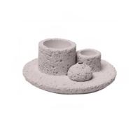 Rustics Cement Incenses Burners Holder For Sages Stick Spiritual Ritual Relaxation Meditations Ritual Accessories Burners Cement Tray
