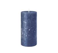 Rustik Pillar Candle Height 8 cm Diameter 7 cm Safe Candle Burning Time Approx. 34 Hours Midnight Blue