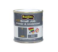Rustins 250Ml Small Job Primer And Undercoat In Grey - Quick Drying Paint For Wood And More