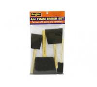 RUSTINS 4 PIECE FOAM BRUSH SET