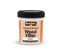 RUSTINS Acrylic Wood Filler, White, 400g - Multi-Purpose Wood Repair Compound for Cracks, Gaps, & Surface Imperfections - Quick-Drying, Sandable, & Paintable for Interior & Exterior Use