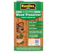 Rustins Advanced Interior & Exterior Wood Preserver - Clear - 5L