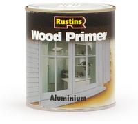 Rustins Aluminium Wood Primer Durable Undercoat Interior Exterior 250ml/500ml/1L