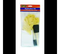 RUSTINS APPACK Application Kit (Gloves, Cloths & Foam Brushes), Mixed