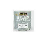 Rustins ASAP All Purpose All Surface Satin Paint White 250ml