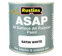 Rustins ASAP All Surface All Purpose Satin White Paint 500ml