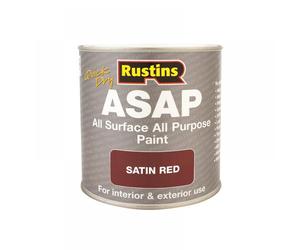 Rustins ASAPRD500 Asap Paint Red 500Ml
