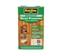 Rustins Advanced Wood Preserver Medium Brown 5L