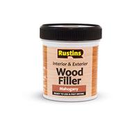 Rustins AWOOM250 Acrylic Wood Filler, Mahogany, 400g- Multi-Purpose Wood Repair Compound for Cracks, Gaps, & Surface Imperfections - Quick-Drying, Sandable, & Paintable for Interior & Exterior Use