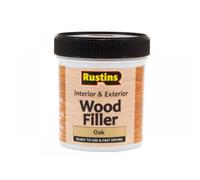 Rustins AWOOO250 Acrylic Wood Filler, Oak, 400g - Multi-Purpose Wood Repair Compound for Cracks, Gaps, & Surface Imperfections - Quick-Drying, Sandable, & Paintable for Interior & Exterior Use