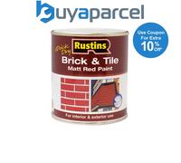Rustins BRITW2500 Quick Dry Brick & Tile Paint Matt Red 2.5 Litre