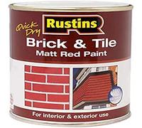 Rustins BRITW500 Quick Dry Brick & Tile Paint Matt Red 500Ml