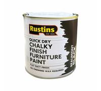 RUSTINS Chalky Finish Furniture Paint Beaumont Black 500ml