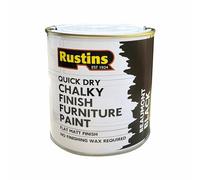 RUSTINS Chalky Finish Furniture Paint Beaumont Black 500ml