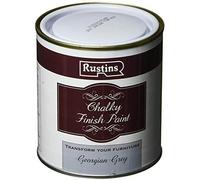 Rustins CHAPG500 Chalky Finish 500ml Georgian Grey Chalk Paint, Shabby Chic