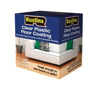 Rustins PCFS4000 Clear Plastic Floor Coating Kit Satin 4 Litre