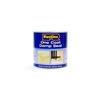 Rustins Damp Seal Paint - Water-Resistant Primer for Walls and Ceilings, Effectively Seals Damp Stains, Quick-Drying and Easy to Apply for Long-Last