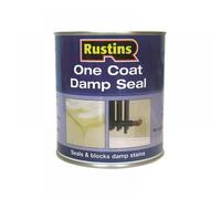 RUSTINS Damp Seal Paint - Water-Resistant Primer for Walls and Ceilings, Effectively Seals Damp Stains, Quick-Drying and Easy to Apply for Long-Lasting Results 1L