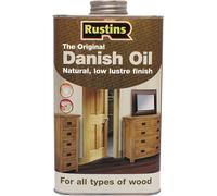Rustins Danish Oil 250ml - Rich, Natural Glow - Enhances Wood Grain Beautifully, Professional-Grade Finish, Easy DIY Application