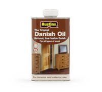 Rustins DANO1000 Original Danish Oil 1 Litre - Rich, Natural Glow - Enhances Wood Grain Beautifully, Professional-Grade Finish, Easy DIY Application