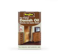 Rustins DANO5000 Original Danish Oil 5 Litres - Rich, Natural Glow - Enhances Wood Grain Beautifully, Professional-Grade Finish, Easy DIY Application