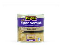 RUSTINS Floor Varnish Clear 2.5L Gloss - Fast-Drying Floor Protection for Interior Wood - Easy Application with Tough, Long-Lasting Clear Finish