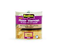 Rustins Floor Varnish Clear 2.5L Satin - Fast-Drying Floor Protection for Interior Wood - Easy Application with Tough, Long-Lasting Clear Finish
