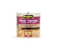 Rustins Floor Varnish Clear 2.5L Satin - Fast-Drying Floor Protection for Interior Wood - Easy Application with Tough, Long-Lasting Clear Finish
