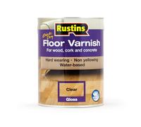 Rustins Floor Varnish Gloss 5ltr - Fast-Drying Floor Protection for Interior Wood - Easy Application with Tough, Long-Lasting Clear Finish