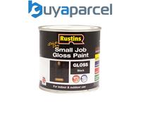 Rustins GPBLW250 Quick Dry Small Job Gloss Paint Black 250ml