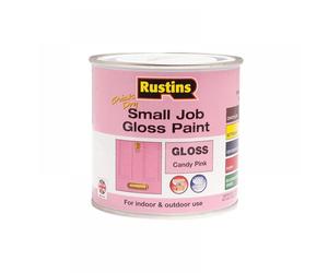 Rustins GPPIW250 Quick Dry Small Job Gloss Paint Candy Pink 250Ml