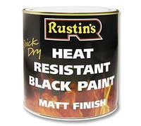 Rustins Heat Resistant Black Paint 250ml