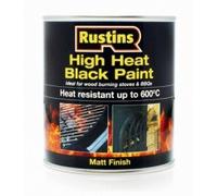 Rustins High Heat Paint Black 500ml | Free UK Delivery