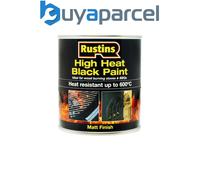 Rustins HRBL500 High Heat Paint 600 C Black 500ml RUSH600BP500