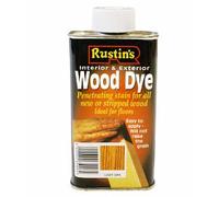 Rustins Interior & Exterior Wood Dye 250ml Light Oak (408179)