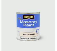 Rustins Masonry Paint 500ml Cream | Free UK Delivery