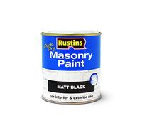 RUSTINS Masonry Paint Matt Black 500ml