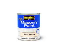 RUSTINS Masonry Paint Matt Cream 250ml