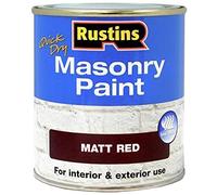 Rustins MASPR250 Quick Dry Masonry Paint Matt Red 250Ml