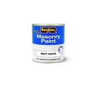 RUSTINS Masonry Paint Matt White 250ml