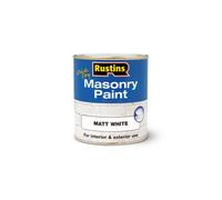 RUSTINS Masonry Paint, White, 500 ml (Pack of 1)