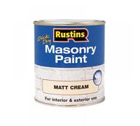 Rustins MASPC250 Quick Dry Masonry Paint Matt Cream 250Ml