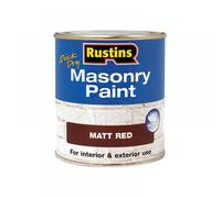 RUSTINS Masonry Paint Matt Red 250ml
