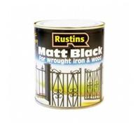 Rustins Matt Black Paint 1L | Free UK Delivery