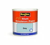 RUSTINS Matt Emulsion Paint Grey 500ml
