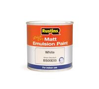 RUSTINS Matt Emulsion Paint White 500ml