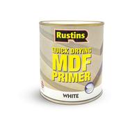 RUSTINS Quick Drying MDF White Primer 500ml-Quick-Drying, Smooth Finish Primer for Bare MDF Wood and Interior Surfaces; Excellent Adhesion; Seals and Prepares for Painting