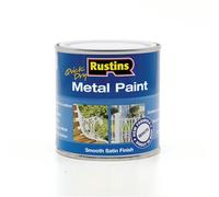 Rustins MPWH250 250ml Quick Dry Metal Paint - White